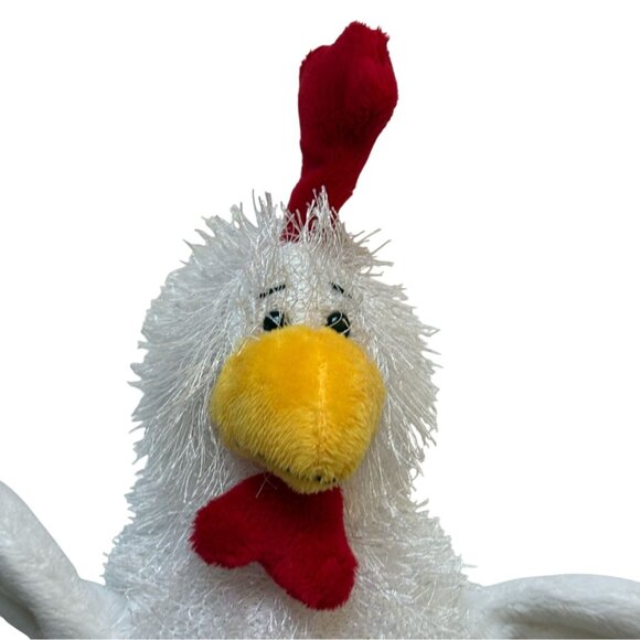 Ganz Webkinz White Rooster Bean Plush-8 In-NO CODE-GUC - Picture 6 of 6